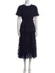 Oscar de la Renta Virgin Wool Long Dress