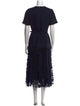 Oscar de la Renta Virgin Wool Long Dress