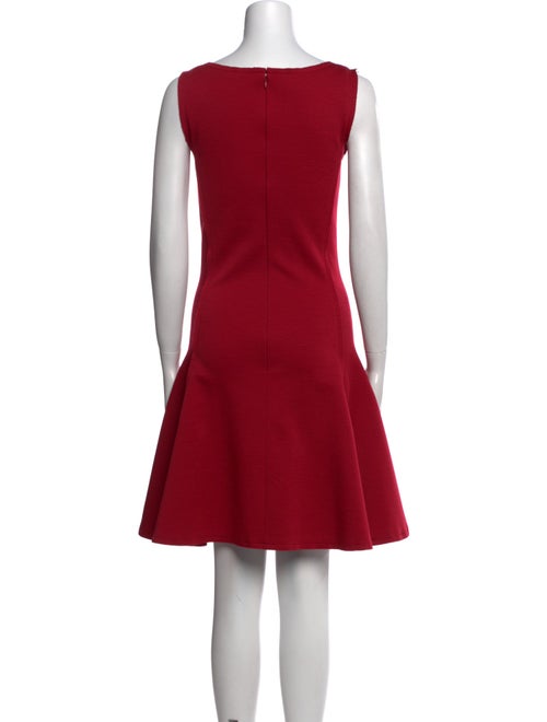 Oscar de la Renta V-Neck Knee-Length Dress