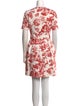 Oscar de la Renta Floral Print Mini Dress