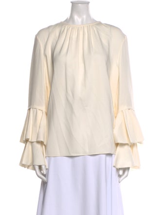 Oscar de la Renta 2017 Silk Blouse