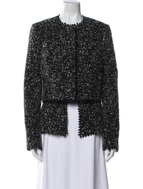 Oscar de la Renta Tweed Pattern Evening Jacket