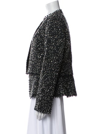 Oscar de la Renta Tweed Pattern Evening Jacket