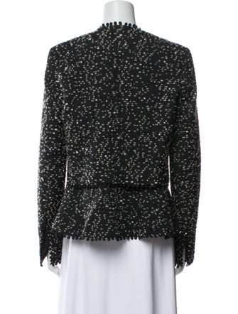 Oscar de la Renta Tweed Pattern Evening Jacket