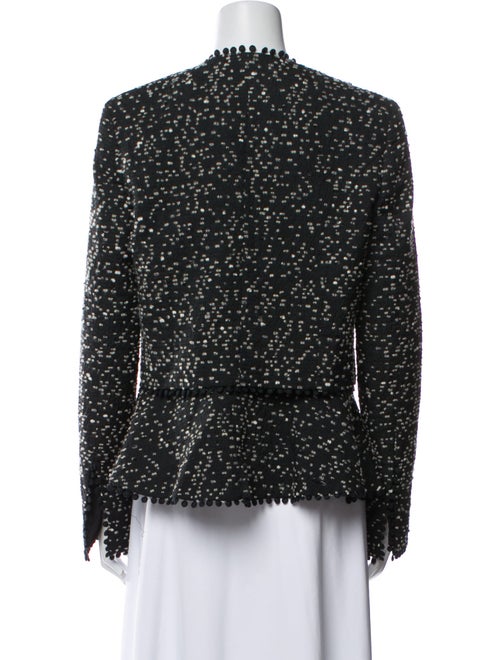 Oscar de la Renta Tweed Pattern Evening Jacket