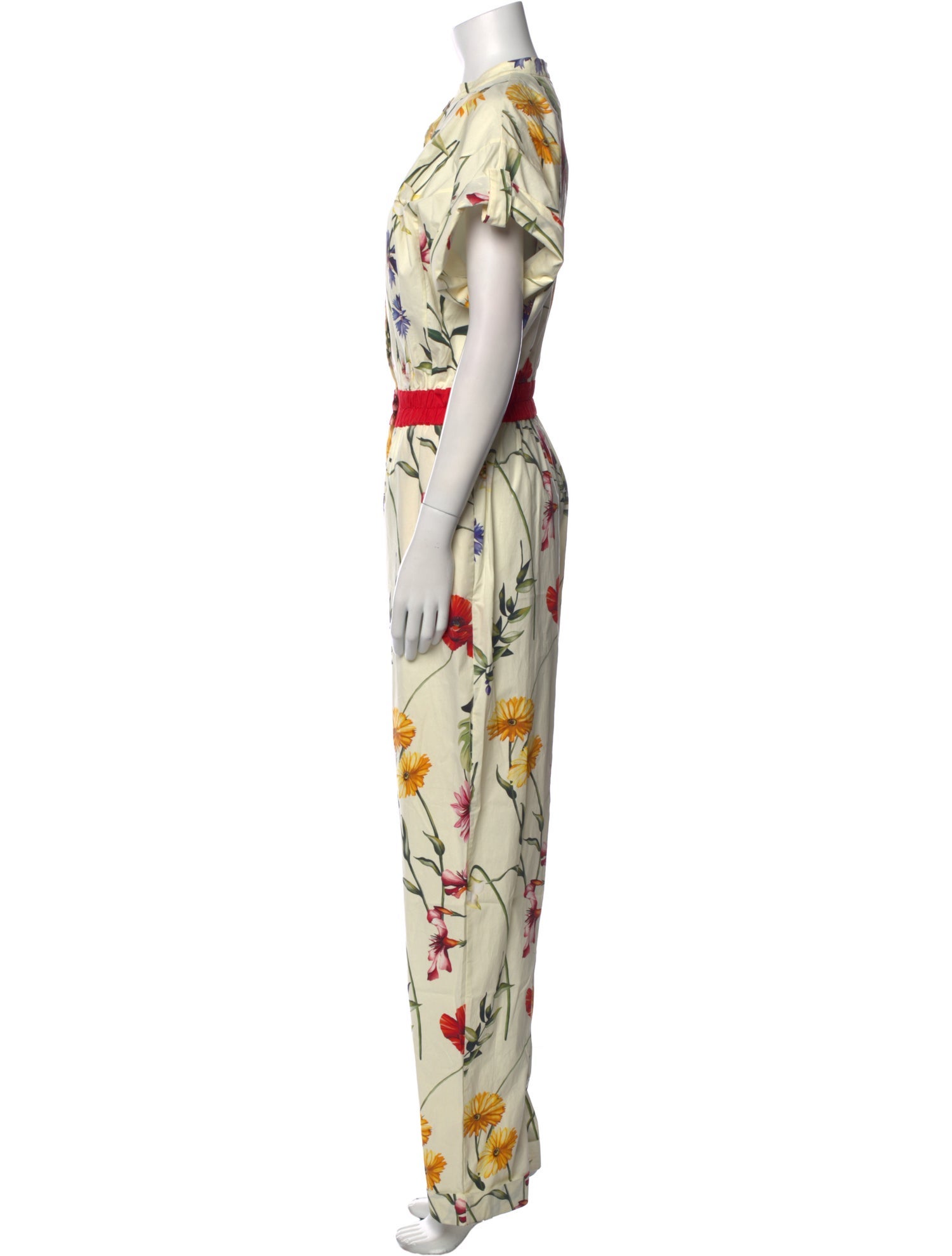 Oscar de la Renta 2021 Floral Print Jumpsuit w/ Tags