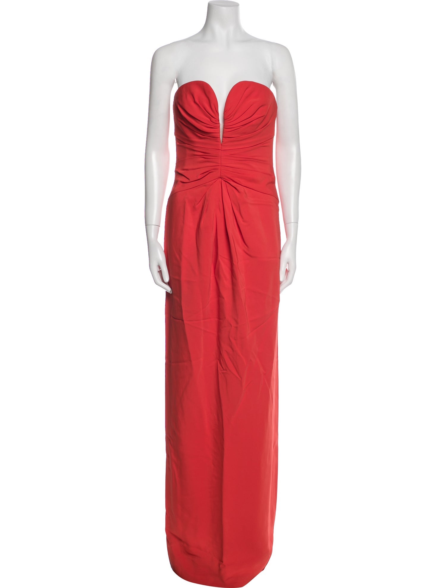 Oscar de la Renta Strapless Long Dress