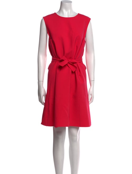 Oscar de la Renta Virgin Wool Knee-Length Dress