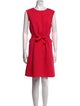 Oscar de la Renta Virgin Wool Knee-Length Dress