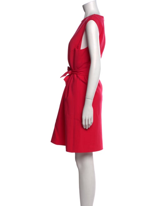 Oscar de la Renta Virgin Wool Knee-Length Dress