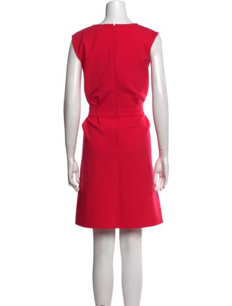 Oscar de la Renta Virgin Wool Knee-Length Dress