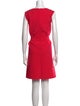 Oscar de la Renta Virgin Wool Knee-Length Dress