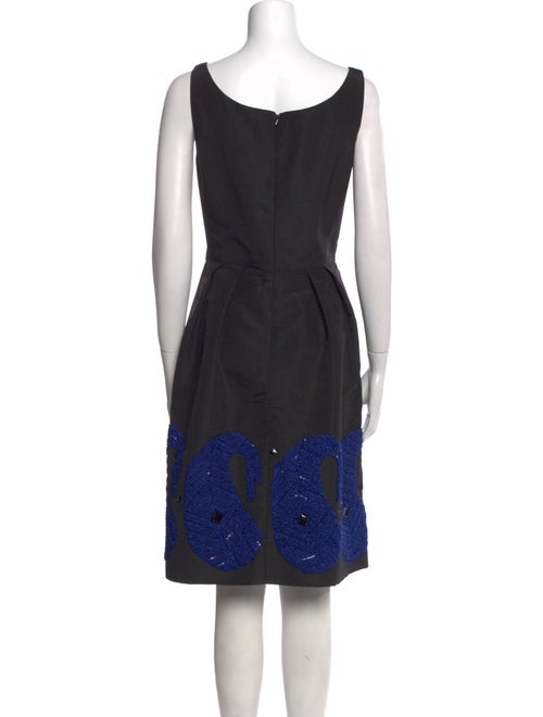 Oscar de la Renta Silk Knee-Length Dress