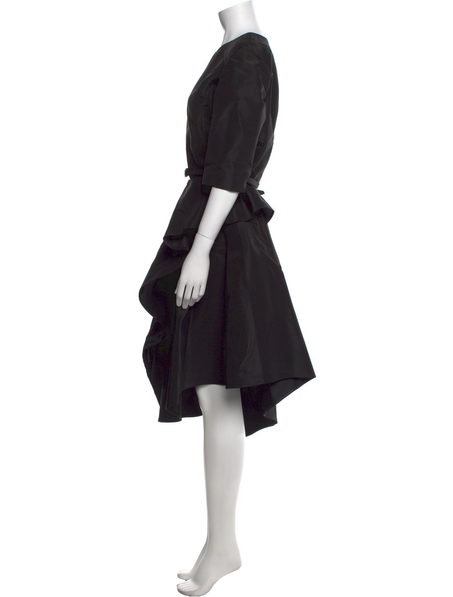 Oscar de la Renta Silk Midi Length Dress