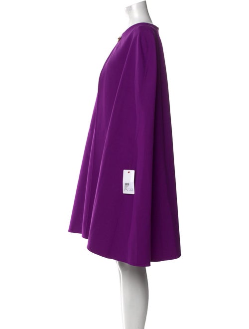 Oscar de la Renta Crew Neck Mini Dress