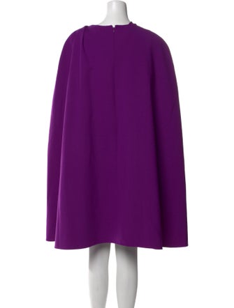 Oscar de la Renta Crew Neck Mini Dress