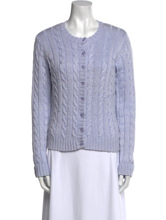 Oscar de la Renta Scoop Neck Sweater