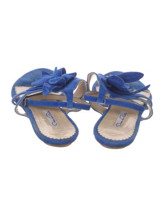Oscar de la Renta Suede Gladiator Sandals