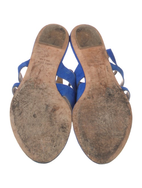 Oscar de la Renta Suede Gladiator Sandals