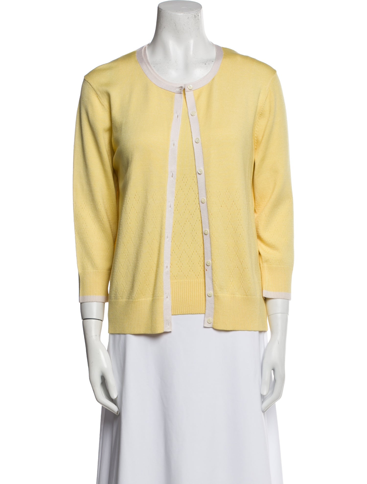 Oscar de la Renta Silk Scoop Neck Sweater