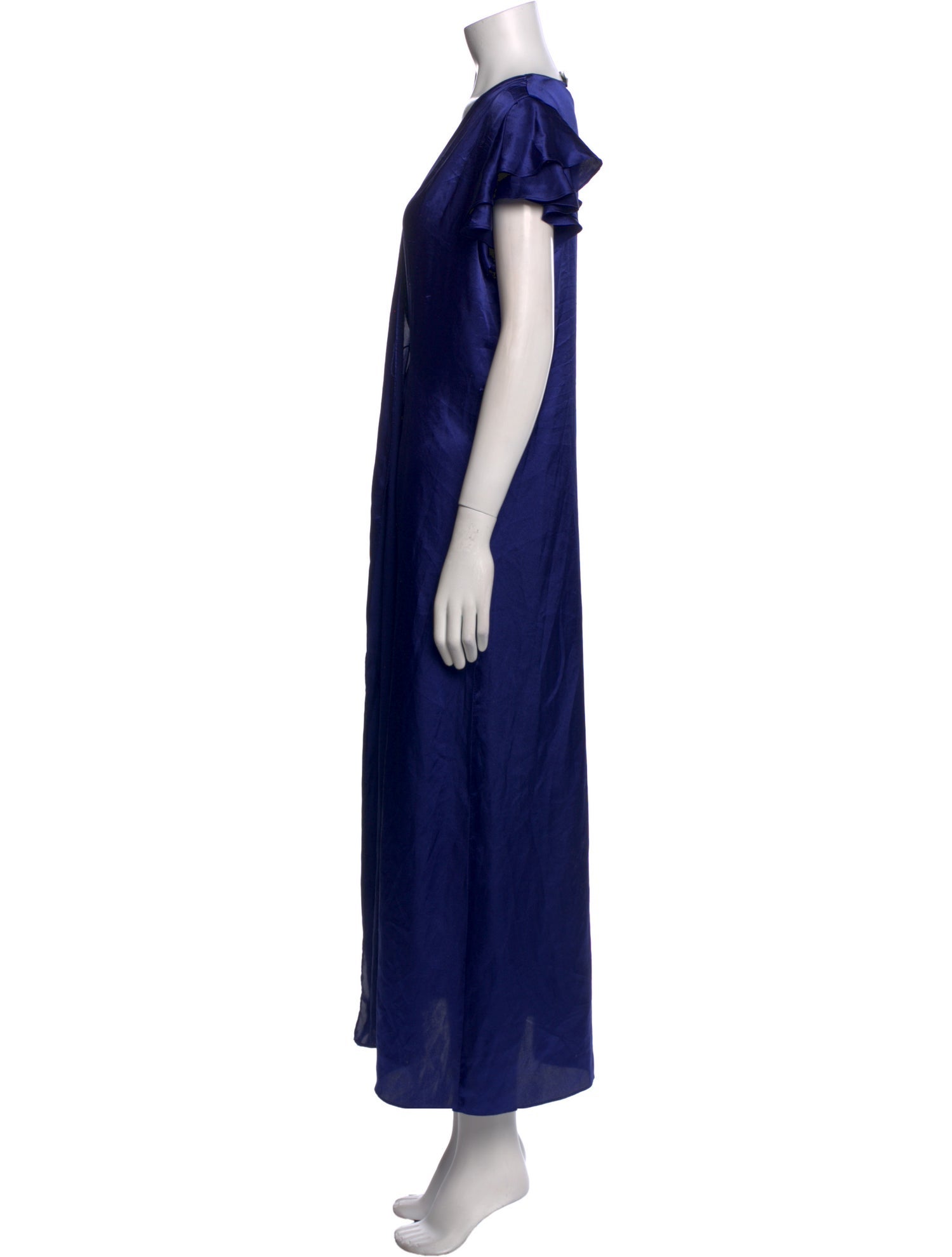 Oscar de la Renta V-Neck Long Dress