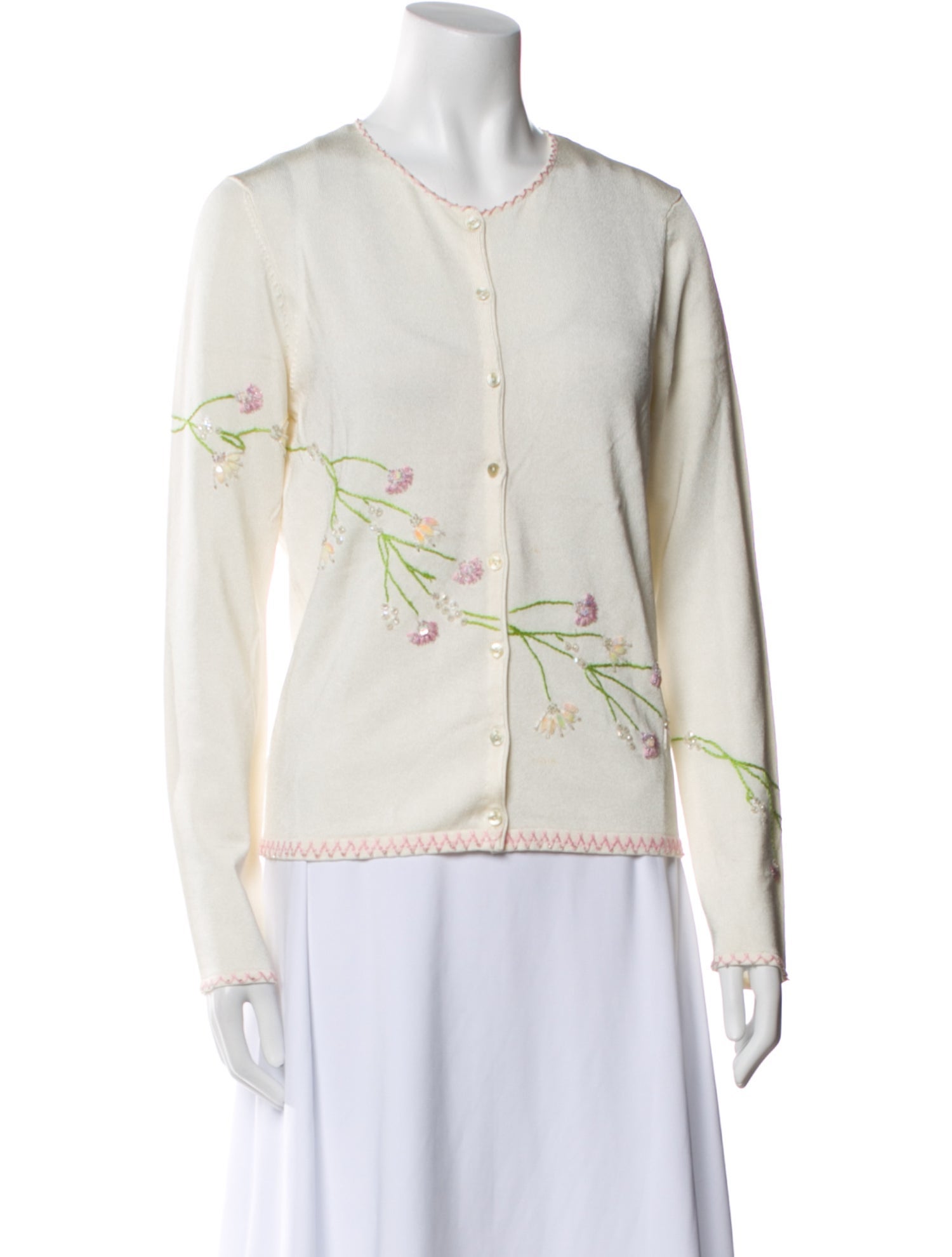 Oscar de la Renta Crew Neck Sweater