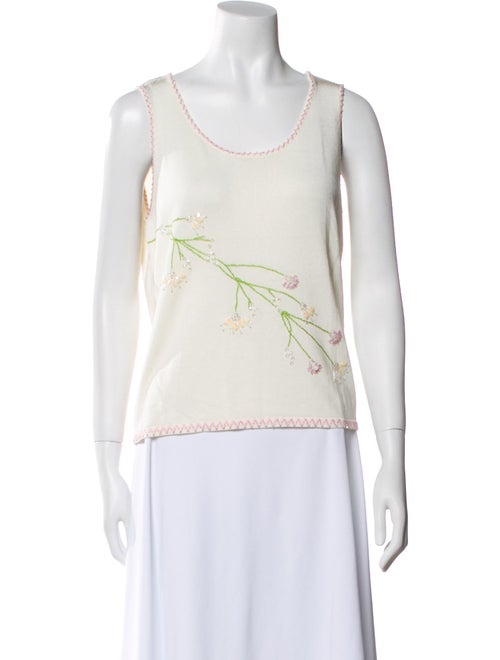 Oscar de la Renta Scoop Neck Sweater