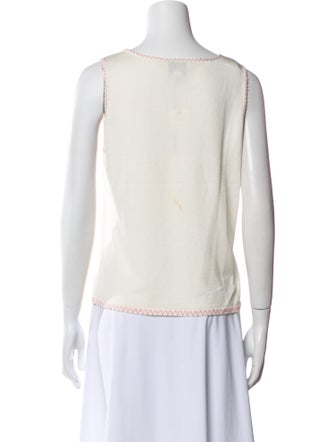 Oscar de la Renta Scoop Neck Sweater