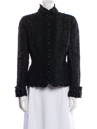 Oscar de la Renta Tweed Pattern Evening Jacket