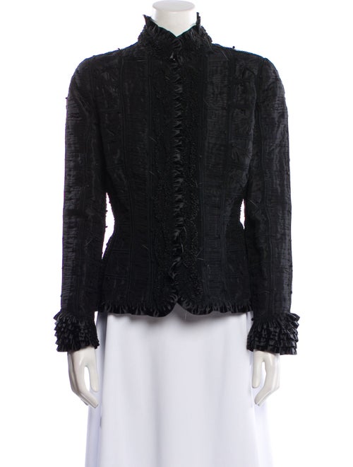 Oscar de la Renta Tweed Pattern Evening Jacket