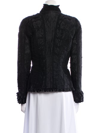 Oscar de la Renta Tweed Pattern Evening Jacket