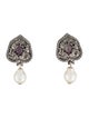 Oscar de la Renta Faux Pearl Drop Earrings