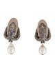 Oscar de la Renta Faux Pearl Drop Earrings
