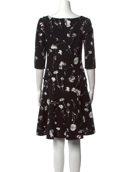Oscar de la Renta Floral Print Mini Dress
