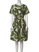 Oscar de la Renta Printed Knee-Length Dress