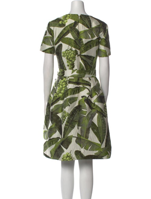 Oscar de la Renta Printed Knee-Length Dress