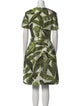 Oscar de la Renta Printed Knee-Length Dress