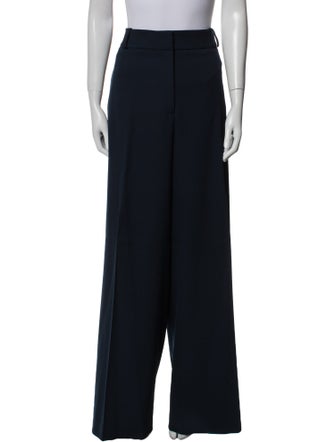 Oscar de la Renta Silk Wide Leg Pants