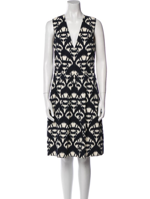 Oscar de la Renta Printed Knee-Length Dress
