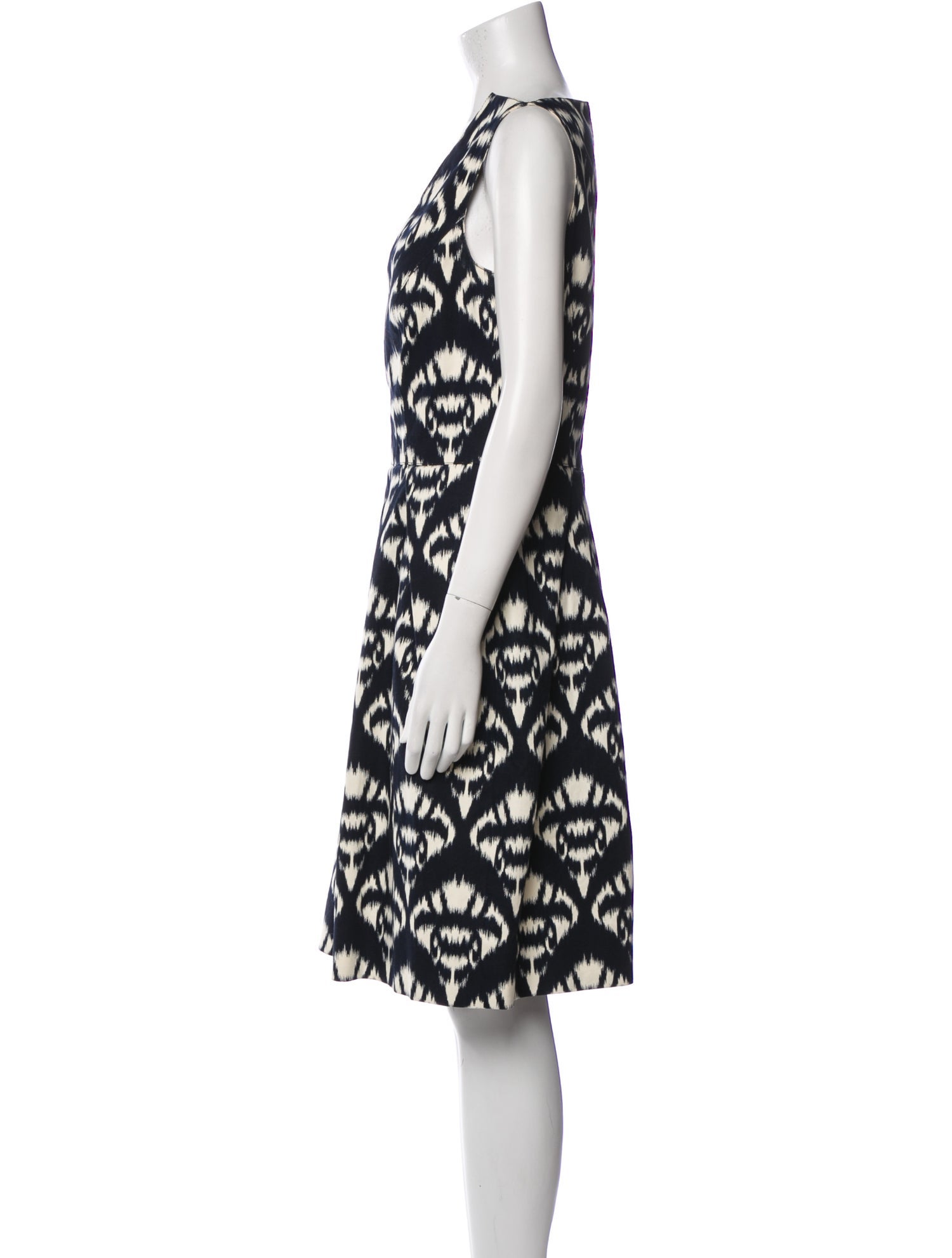Oscar de la Renta Printed Knee-Length Dress