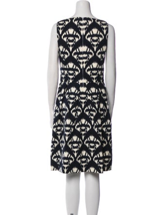 Oscar de la Renta Printed Knee-Length Dress