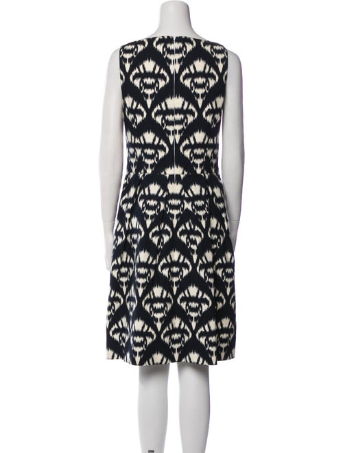 Oscar de la Renta Printed Knee-Length Dress