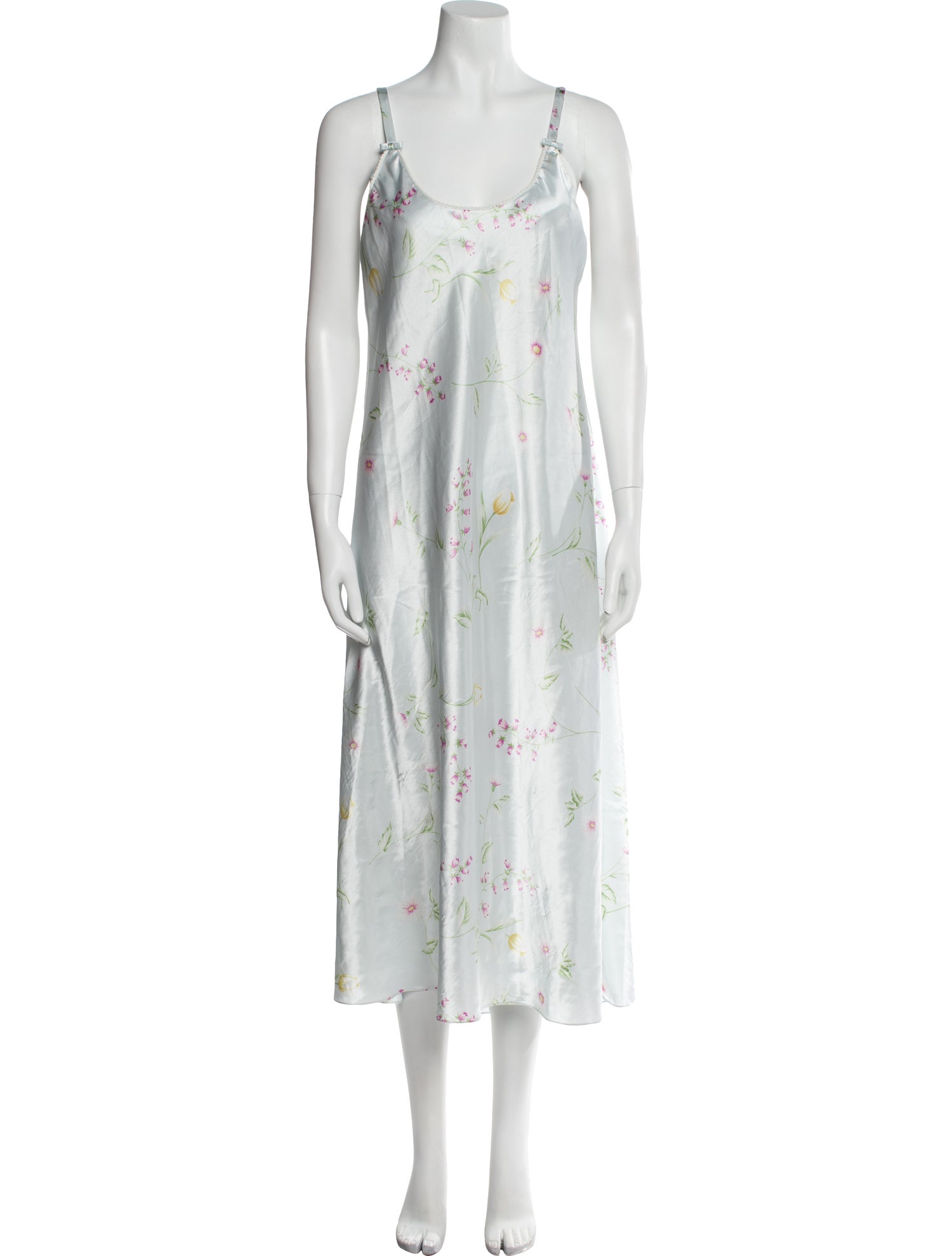 Oscar de la Renta Vintage Floral Print Nightgown