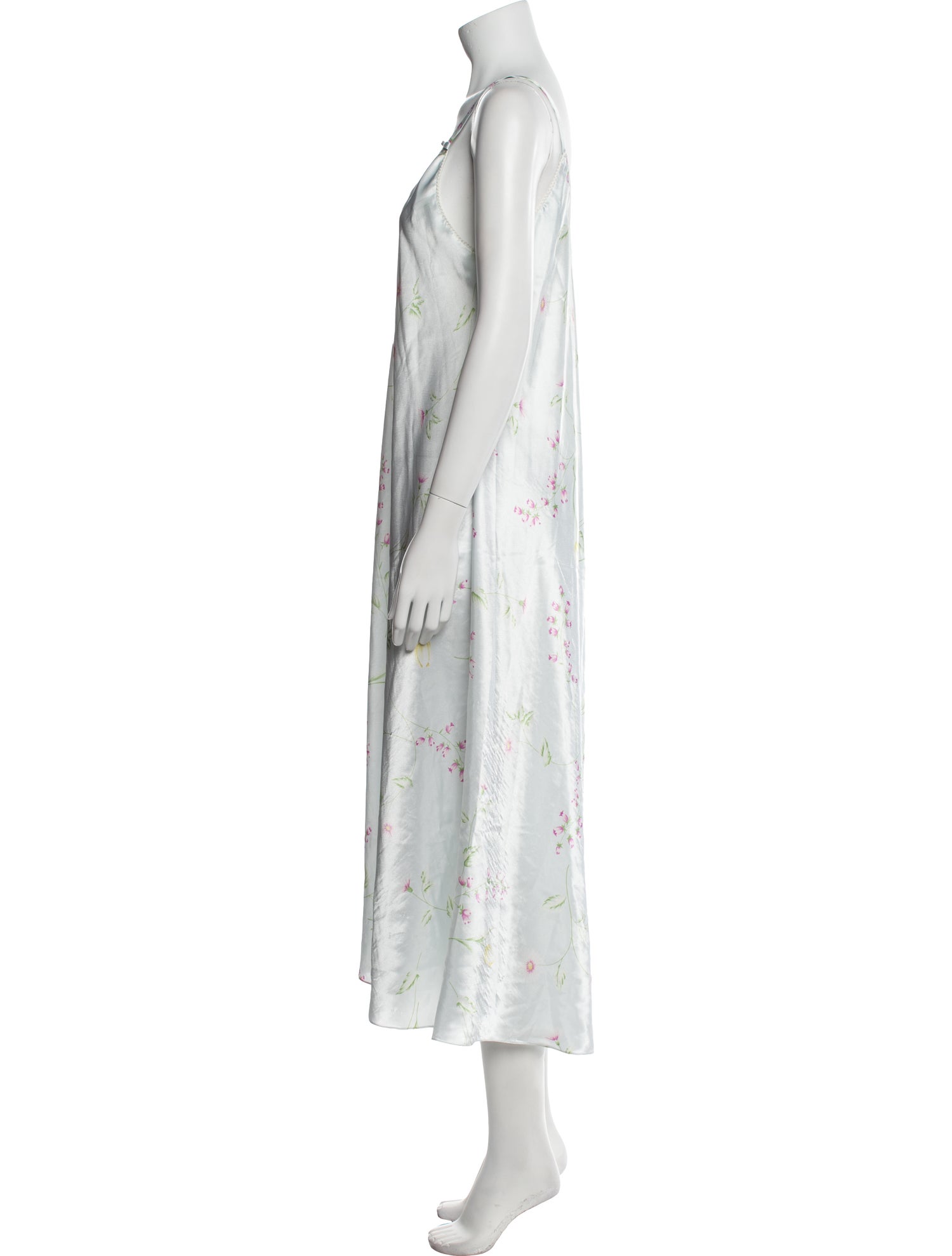 Oscar de la Renta Vintage Floral Print Nightgown