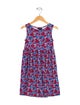 Oscar de la Renta Girls' Floral Sleeveless Dress