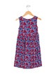 Oscar de la Renta Girls' Floral Sleeveless Dress