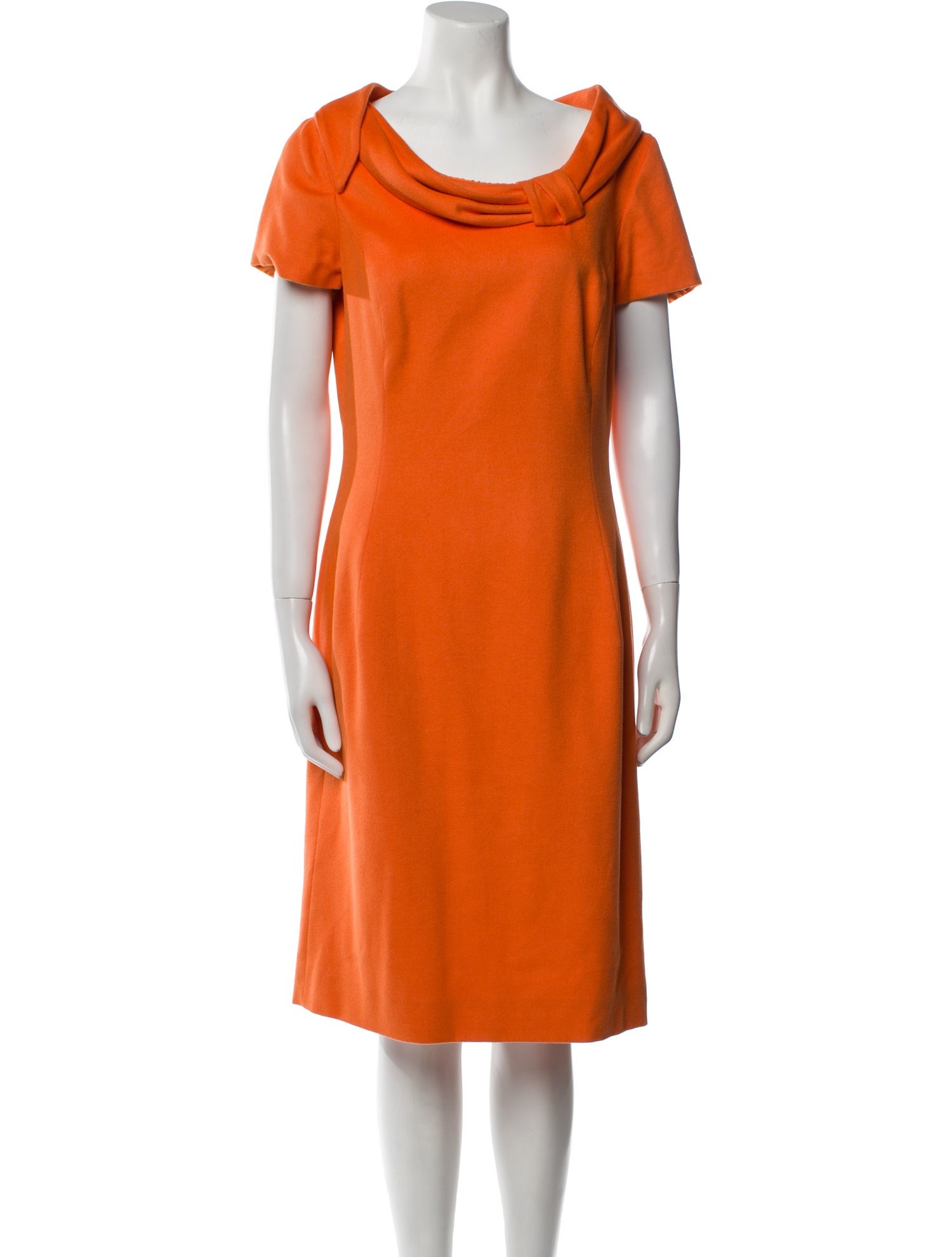 Oscar de la Renta Angora Knee-Length Dress