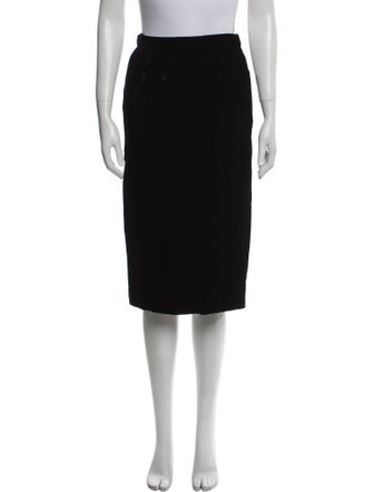 Oscar de la Renta Wool Knee-Length Skirt