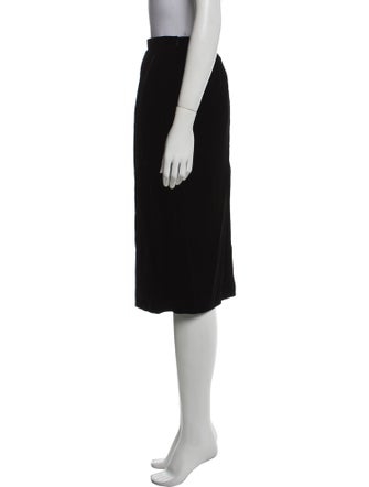 Oscar de la Renta Wool Knee-Length Skirt