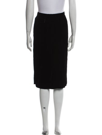 Oscar de la Renta Wool Knee-Length Skirt